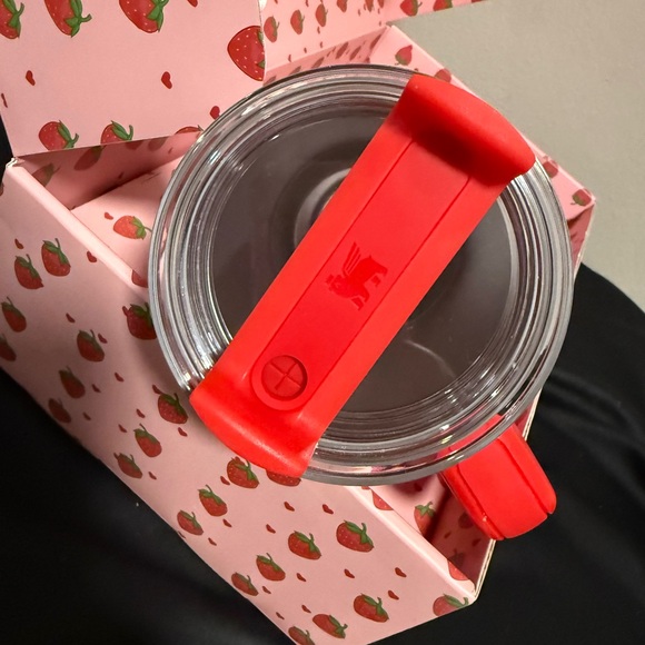 Stanley Red Strawberry Shortcake Tumbler with Straw and Straw Topper - Picture 5 of 5